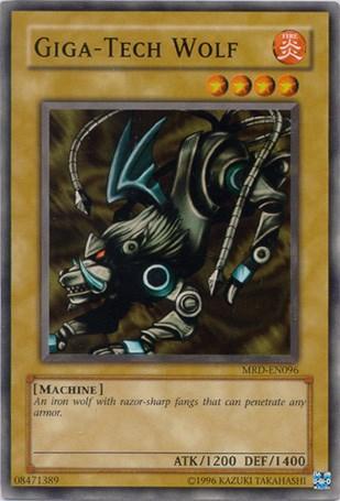 Common, Fire, Machine, Metal Raiders, Normal Monster, Unlimited Giga-Tech Wolf [MRD-EN096] Common - Trading Card World