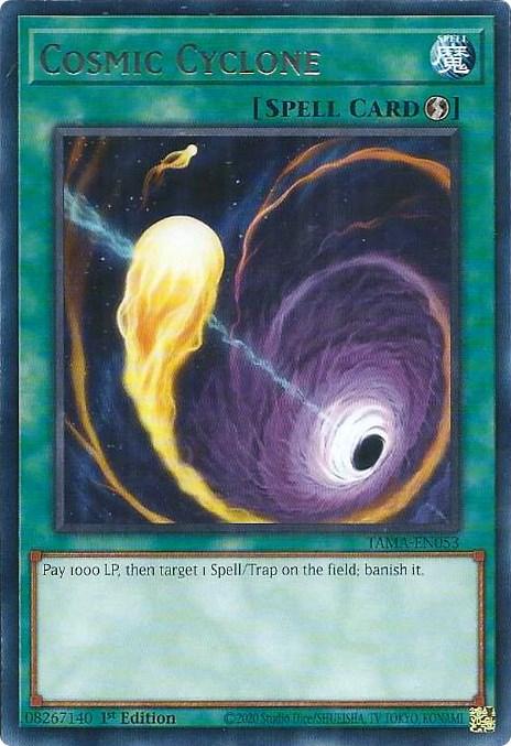 1st Edition, Quick-Play Spell, Rare, Spell, Tactical Masters Cosmic Cyclone [TAMA-EN053] Rare - Trading Card World