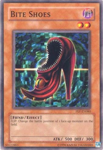 Common, Dark, Effect Monster, Fiend, Pharaoh's Servant, Unlimited Bite Shoes [PSV-EN080] Common - Trading Card World