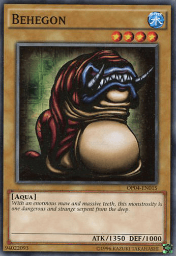 Aqua, Normal Monster, OTS Tournament Pack 4, Short Print, Unlimited, Water Behegon [OP04-EN015] Short Print - Trading Card World
