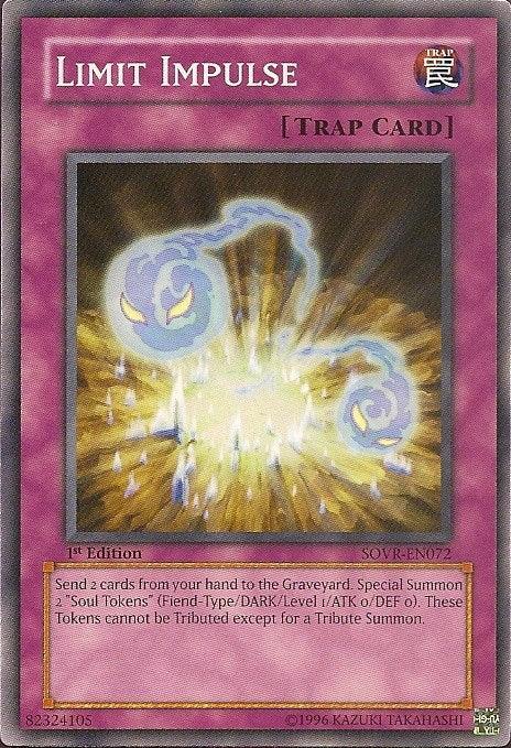 1st Edition, Common, Normal Trap, Stardust Overdrive, Trap, Unlimited Limit Impulse [SOVR-EN072] Common - Trading Card World