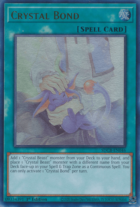 1st Edition, Normal Spell, Spell, Structure Deck: Legend of the Crystal Beasts, Ultra Rare Crystal Bond [SDCB-EN046] Ultra Rare - Trading Card World
