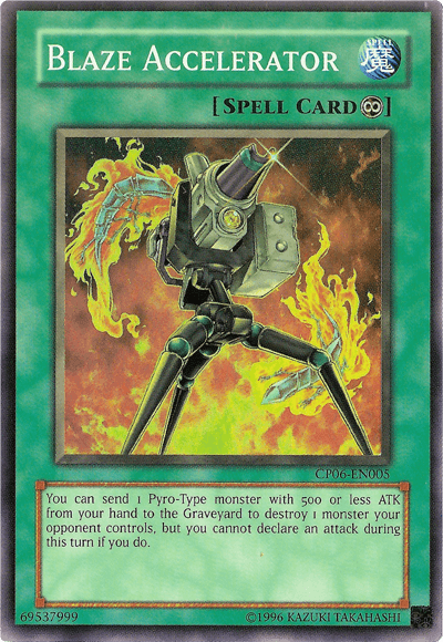 Champion Pack 6, Continuous Spell, Spell, Super Rare, Unlimited Blaze Accelerator [CP06-EN005] Super Rare - Trading Card World
