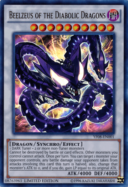 5D's Manga Promotional Cards, Dark, Dragon, Limited, Synchro/Effect Monster, Ultra Rare Beelzeus of the Diabolic Dragons [YF08-EN001] Ultra Rare - Trading Card World
