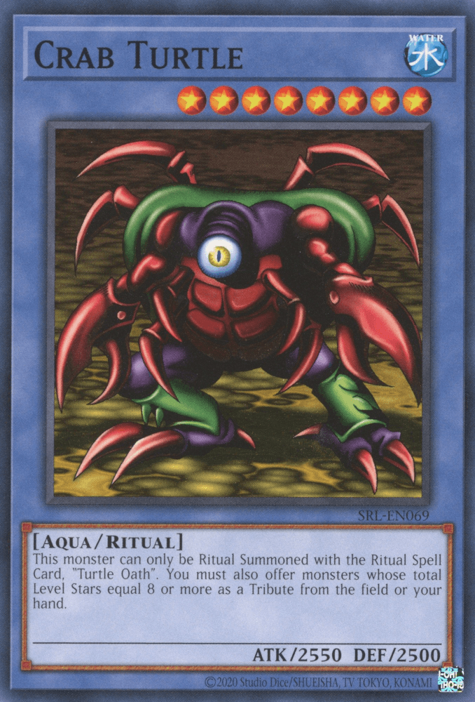 Aqua, Common, Ritual Monster, Spell Ruler, Unlimited, Water Crab Turtle [SRL-EN069] Common - Trading Card World