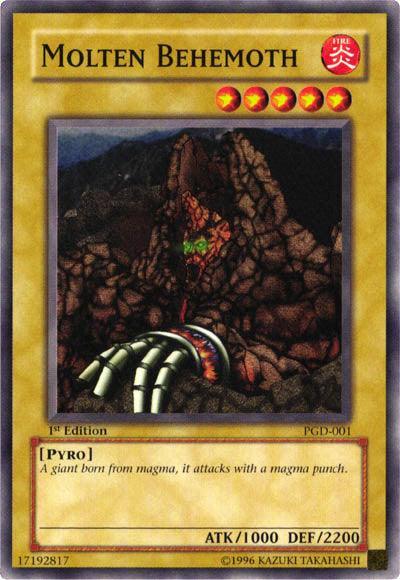 1st Edition, Common, Fire, Normal Monster, Pharaonic Guardian, Pyro, Unlimited Molten Behemoth [PGD-001] Common - Trading Card World