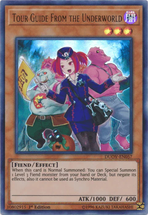 1st Edition, Dark, Duel Overload, Effect Monster, Fiend, Ultra Rare Tour Guide From the Underworld [DUOV-EN057] Ultra Rare - Trading Card World