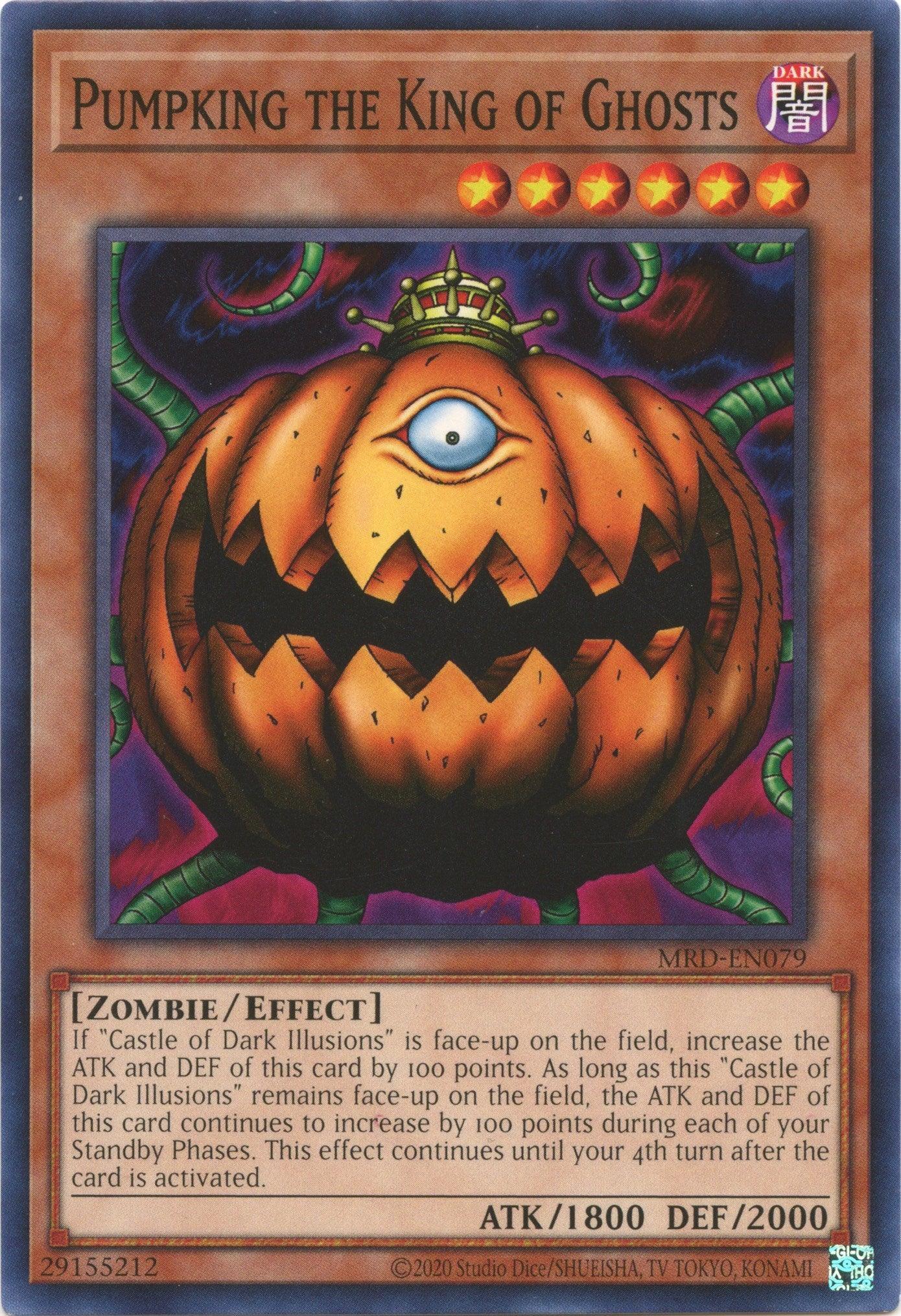 Common, Dark, Effect Monster, Metal Raiders (25th Anniversary Edition), Unlimited, Zombie Pumpking the King of Ghosts (25th Anniversary) [MRD-EN079] Common - Trading Card World