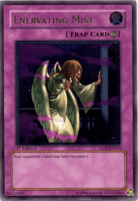 1st Edition, Continuous Trap, Soul of the Duelist, Trap, Ultimate Rare, Unlimited Enervating Mist [SOD-EN053] Ultimate Rare - Trading Card World