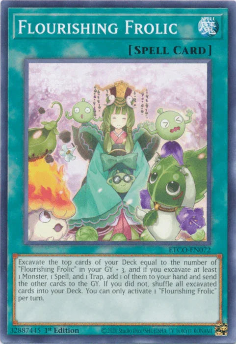 1st Edition, Common, Eternity Code, Normal Spell, Spell Flourishing Frolic [ETCO-EN072] Common - Trading Card World
