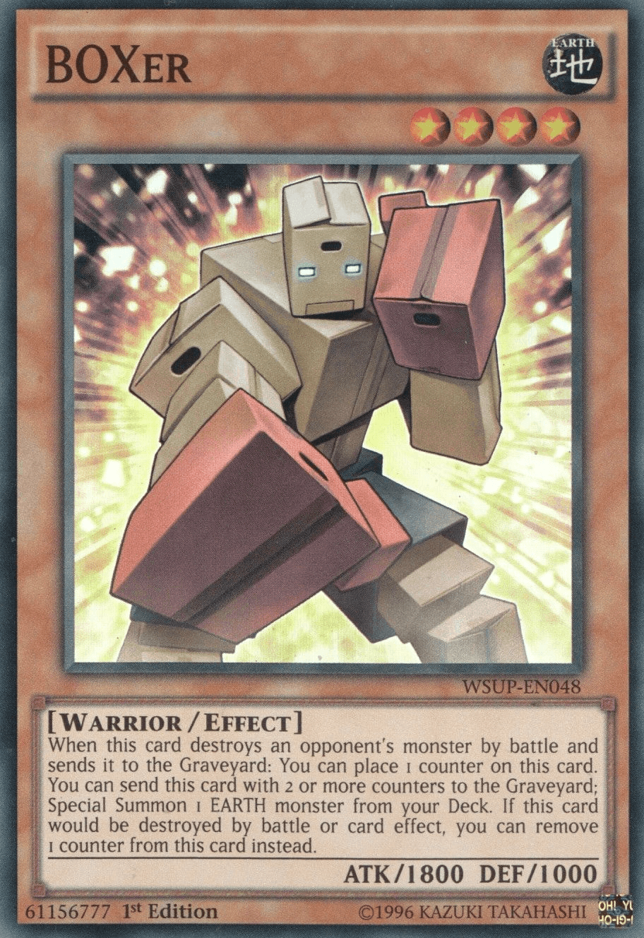 1st Edition, Earth, Effect Monster, Super Rare, Warrior, World Superstars BOXer [WSUP-EN048] Super Rare - Trading Card World