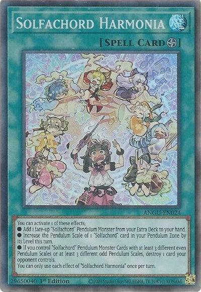 1st Edition, Ancient Guardians, Field Spell, Spell, Super Rare Solfachord Harmonia (Super Rare) [ANGU-EN024] Super Rare - Trading Card World