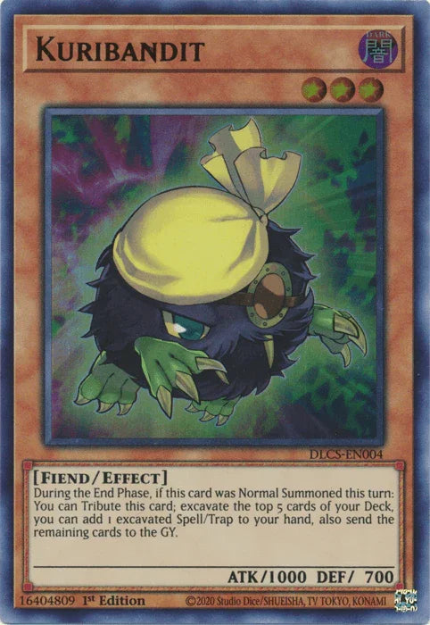 1st Edition, Dark, Dragons of Legend: The Complete Series, Effect Monster, Fiend, Ultra Rare Kuribandit [DLCS-EN004] Ultra Rare - Trading Card World