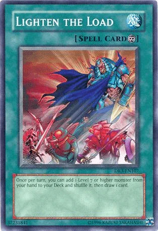 Common, Continuous Spell, Dark Revelation Volume 3, Spell, Unlimited Lighten the Load [DR3-EN107] Common - Trading Card World