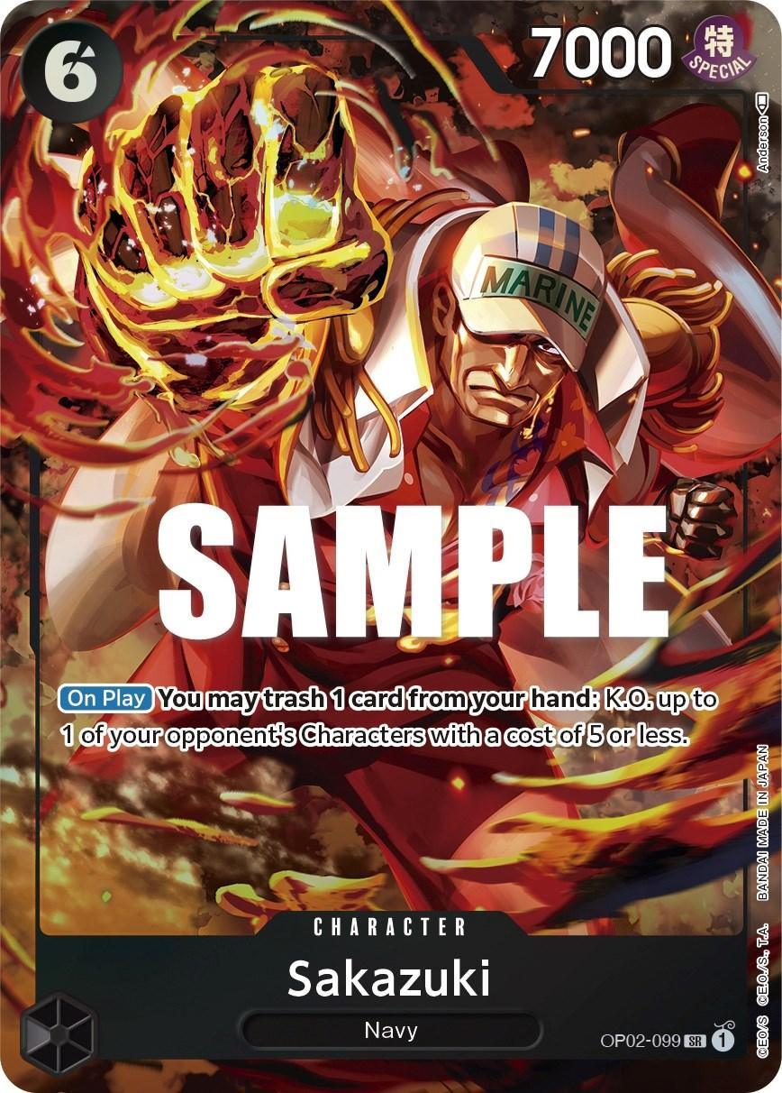 Character, Navy, Paramount War, Super Rare Sakazuki (Alternate Art) [Paramount War] - Trading Card World