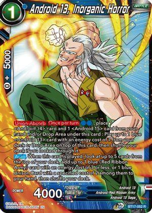 Android 13, Android 13 Saga, Android Red Ribbon Army, Battle, Blue, BT17-052, Normal, Parallel Foil, Rare, Ultimate Squad Android 13, Inorganic Horror (BT17-052) [Ultimate Squad] - Trading Card World