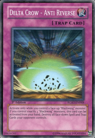 1st Edition, Normal Trap, Raging Battle, Super Rare, Trap, Unlimited Delta Crow - Anti Reverse [RGBT-EN068] Super Rare - Trading Card World