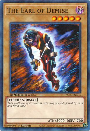 1st Edition, Common, Dark, Fiend, Normal Monster, Speed Duel: Twisted Nightmares The Earl of Demise [SS05-ENA03] Common - Trading Card World