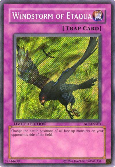 Limited, Normal Trap, Secret Rare, Shadow of Infinity, Trap Windstorm of Etaqua [SOI-ENSE3] Secret Rare - Trading Card World