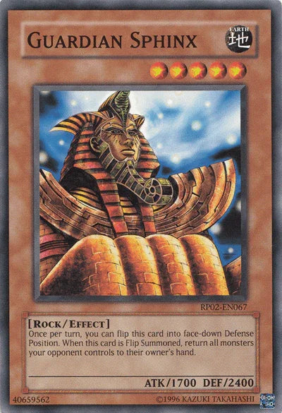 Common, Earth, Effect Monster, Retro Pack 2, Rock, Unlimited Guardian Sphinx [RP02-EN067] Common - Trading Card World