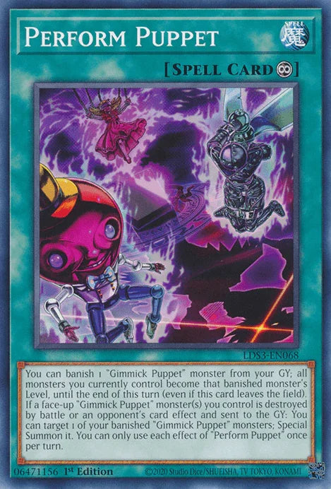1st Edition, Common, Continuous Spell, Legendary Duelists: Season 3, Spell Perform Puppet [LDS3-EN068] Common - Trading Card World