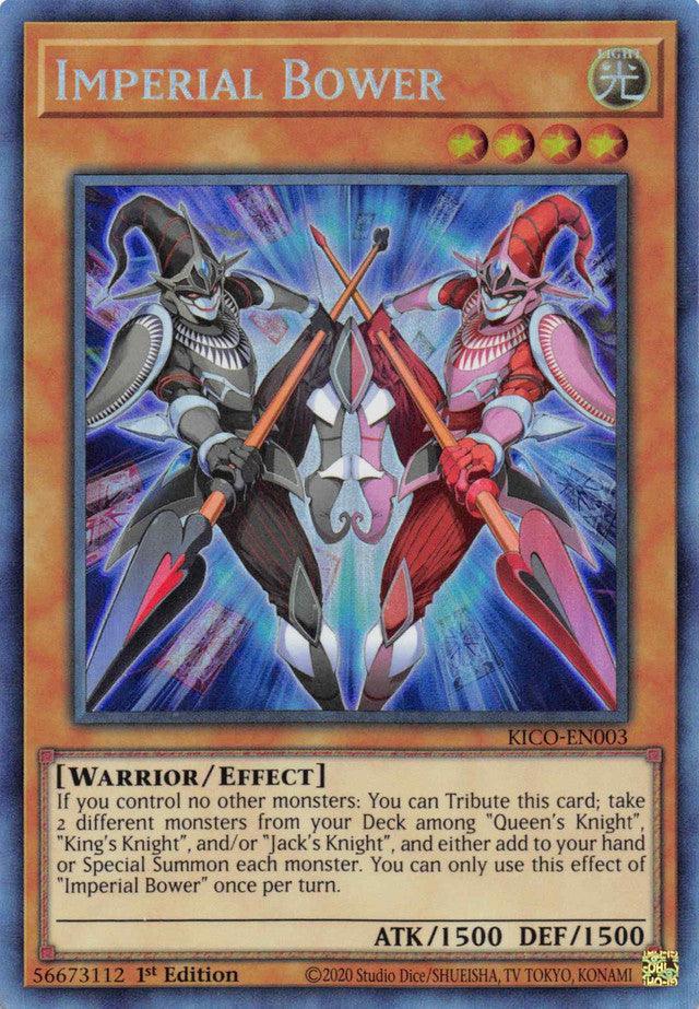 1st Edition, Collector's Rare, Effect monster, King's Court, Light, Warrior Imperial Bower (Collector's Rare) [KICO-EN003] Collector's Rare - Trading Card World