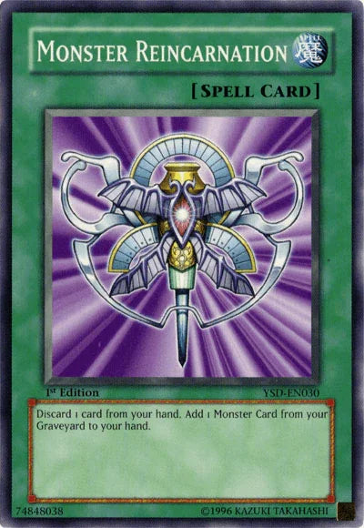 1st Edition, Common, Normal Spell, Spell, Starter Deck 2006, Unlimited Monster Reincarnation [YSD-EN030] Common - Trading Card World