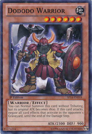 1st Edition, Earth, Effect Monster, Star Pack 2014, Starfoil Rare, Warrior Dododo Warrior [SP14-EN018] Starfoil Rare - Trading Card World