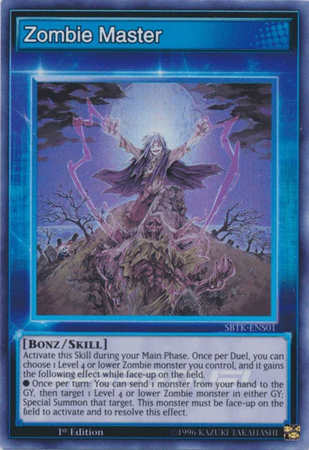 1st Edition, Bonz, Skill, Speed Duel: Trials of the Kingdom, Super Rare Zombie Master [SBTK-ENS01] Super Rare - Trading Card World
