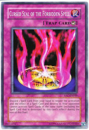 Common, Counter Trap, Invasion of Chaos, Trap, Unlimited Cursed Seal of the Forbidden Spell [IOC-EN049] Common - Trading Card World