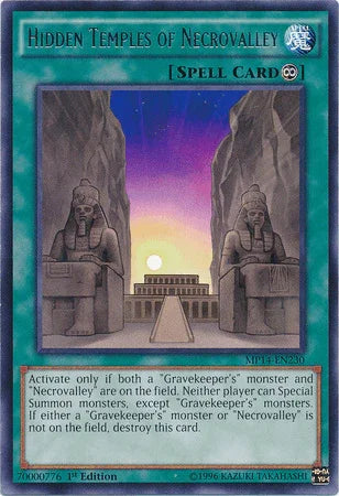 1st Edition, 2014 Mega-Tins Mega Pack, Continuous Spell, Rare, Spell Hidden Temples of Necrovalley [MP14-EN230] Rare - Trading Card World