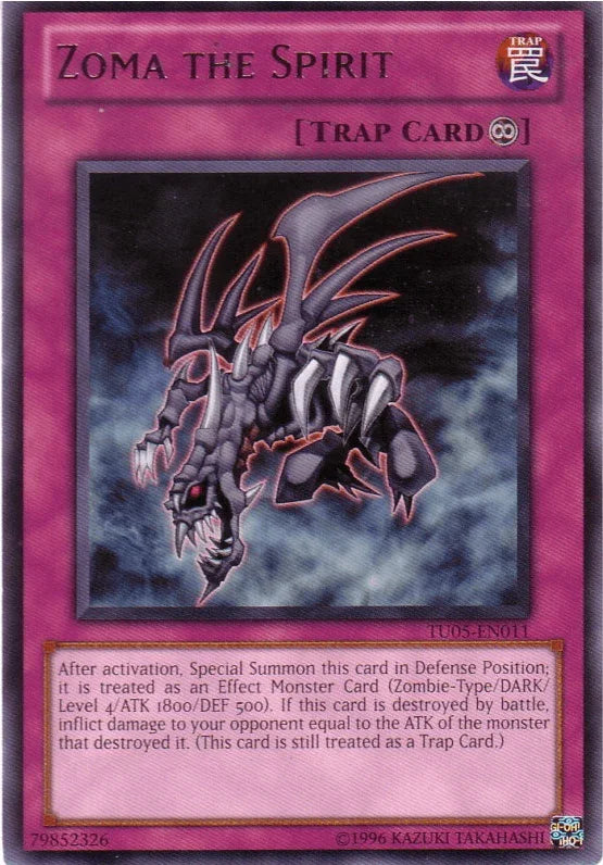 Continuous Trap, Rare, Trap, Turbo Pack: Booster Five, Unlimited Zoma the Spirit [TU05-EN011] Rare - Trading Card World