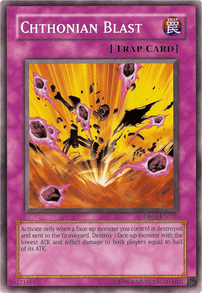 Common, Dark Revelation Volume 4, Normal Trap, Trap, Unlimited Chthonian Blast [DR04-EN110] Common - Trading Card World