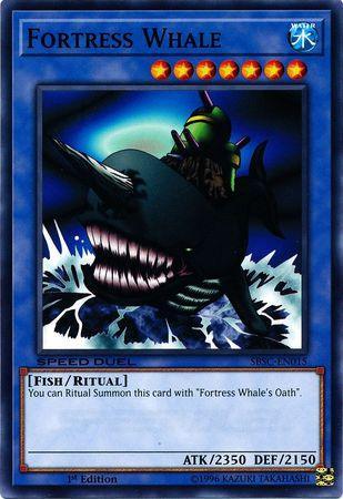 1st Edition, Common, Fish, Ritual Monster, Speed Duel: Scars of Battle, Water Fortress Whale [SBSC-EN015] Common - Trading Card World
