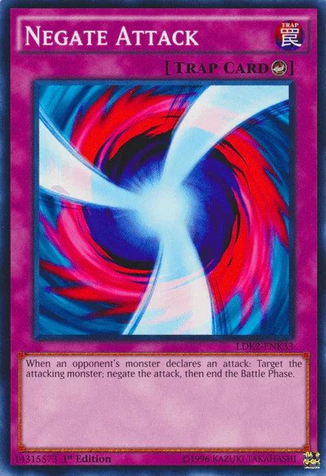 1st Edition, Common, Counter Trap, Legendary Decks II, Trap, Unlimited Negate Attack [LDK2-ENK33] Common - Trading Card World