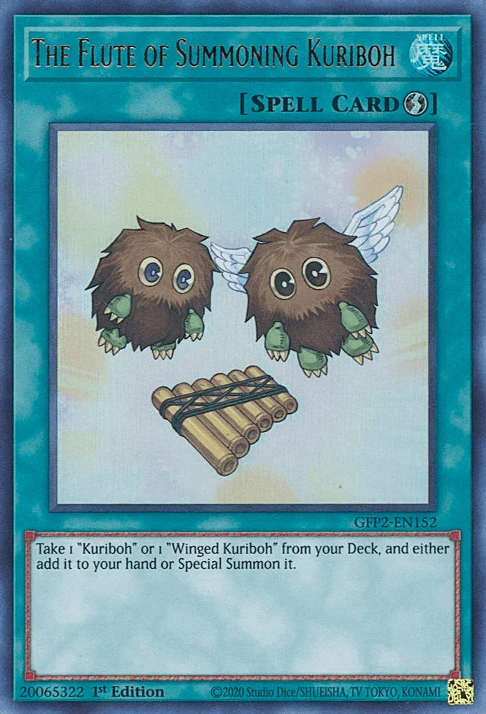 1st Edition, Ghosts From the Past: The 2nd Haunting, Quick-Play Spell, Spell, Ultra Rare The Flute of Summoning Kuriboh [GFP2-EN152] Ultra Rare - Trading Card World