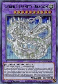 1st Edition, Fusion/Effect Monster, Legendary Duelists: Season 2, Light, Machine, Ultra Rare Cyber Eternity Dragon (Green) [LDS2-EN033] Ultra Rare - Trading Card World