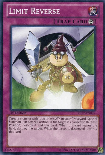 1st Edition, Common, Continuous Trap, Starter Deck: Xyz Symphony, Trap Limit Reverse [YS12-EN037] Common - Trading Card World