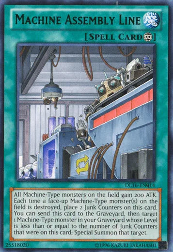 Continuous Spell, Duelist League Promo, Rare, Spell, Unlimited Machine Assembly Line (Green) [DL16-EN014] Rare - Trading Card World