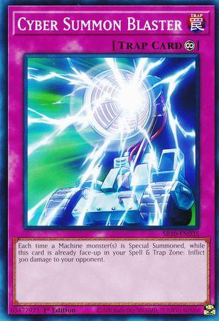 1st Edition, Common, Continuous Trap, Structure Deck: Mechanized Madness, Trap Cyber Summon Blaster [SR10-EN035] Common - Trading Card World