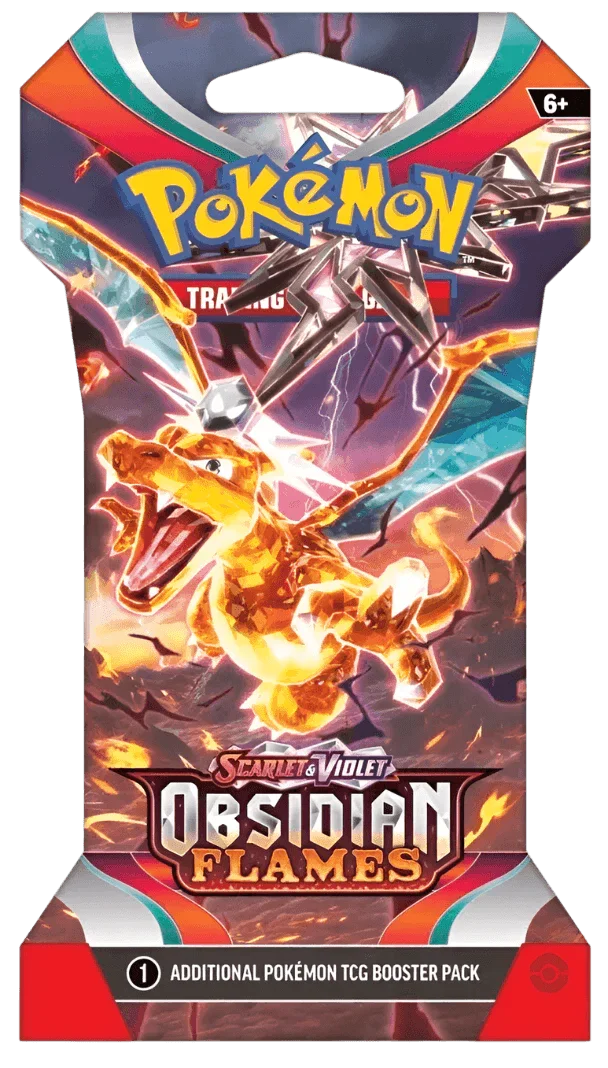 Pokemon - Scarlet & Violet - Obsidian Flames - Sleeved Booster Pack Pokemon - Scarlet & Violet - Obsidian Flames - Sleeved Booster Pack