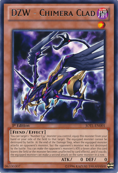 1st Edition, Dark, Effect Monster, Fiend, Judgment of the Light, Rare, Unlimited DZW - Chimera Clad [JOTL-EN001] Rare - Trading Card World