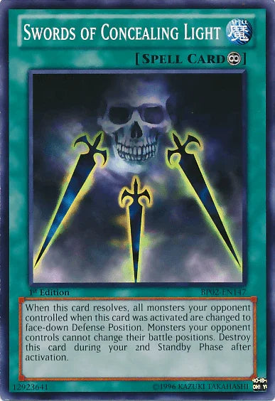 1st Edition, Battle Pack 2: War of the Giants, Continuous Spell, Mosaic Rare, Spell, Unlimited Swords of Concealing Light [BP02-EN147] Mosaic Rare - Trading Card World
