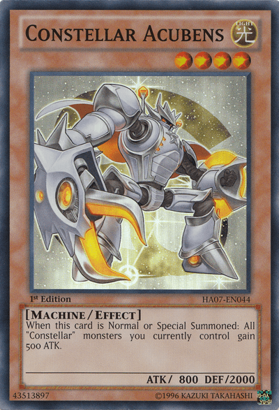 1st Edition, Effect Monster, Hidden Arsenal 7: Knight of Stars, Light, Machine, Super Rare, Unlimited Constellar Acubens [HA07-EN044] Super Rare - Trading Card World