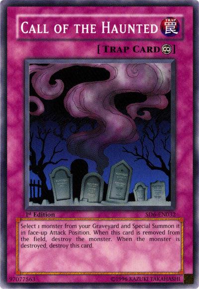 1st Edition, Common, Continuous Trap, Structure Deck: Spellcaster's Judgment, Trap, Unlimited Call Of The Haunted [SD6-EN032] Common - Trading Card World