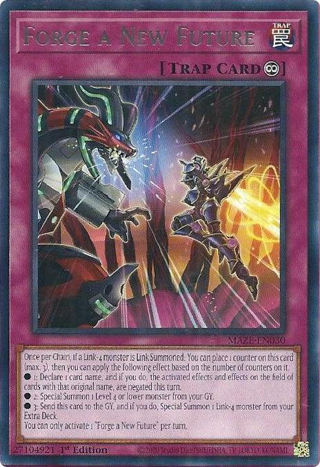 1st Edition, Continuous Trap, Maze of Memories, Rare, Trap Forge a New Future [MAZE-EN030] Rare - Trading Card World