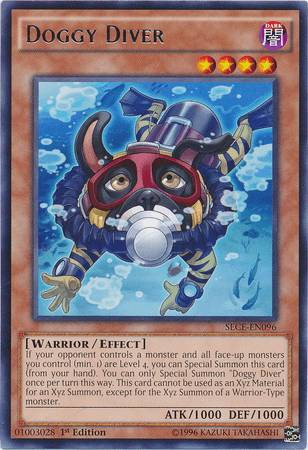 1st Edition, Dark, Effect Monster, Rare, Secrets of Eternity, Unlimited, Warrior Doggy Diver [SECE-EN096] Rare - Trading Card World