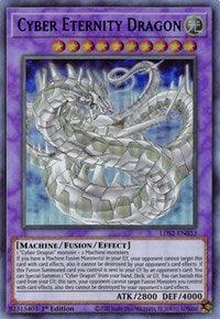 1st Edition, Fusion/Effect Monster, Legendary Duelists: Season 2, Light, Machine, Ultra Rare Cyber Eternity Dragon (Blue) [LDS2-EN033] Ultra Rare - Trading Card World