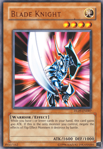 Duelist League Promo, Effect Monster, Light, Rare, Unlimited, Warrior Blade Knight (Bronze) [DL09-EN007] Rare - Trading Card World