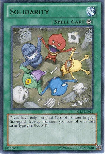 Continuous Spell, Duelist League Promo, Rare, Spell, Unlimited Solidarity (Green) [DL15-EN016] Rare - Trading Card World